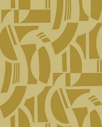 Carter Gold Geometric Flock  4034-87382 by   