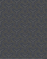 Gautier Blue Tessellate Wallpaper 4041-26201 by   