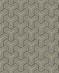 Gautier Silver Tessellate Wallpaper 4041-26208 by  Brewster Wallcovering 