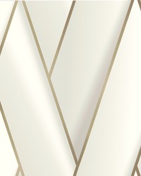 Manfred White Modern Herringbone Wallpaper 4041-34800 by   