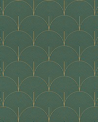Oxxon Teal Deco Arches Wallpaper 4041-552447 by   