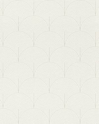 Oxxon White Deco Arches Wallpaper 4041-552461 by  Michaels Textiles 