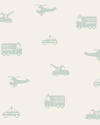 Briony Sage Vehicles Wallpaper 4060-128856 by  Brewster Wallcovering 