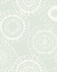 Sonnet Sage Floral Wallpaper 4060-128861 by  Brewster Wallcovering 
