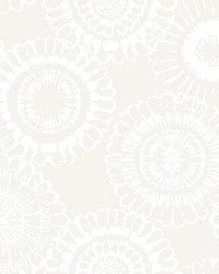 Sonnet Platinum Floral Wallpaper 4060-138910 by   