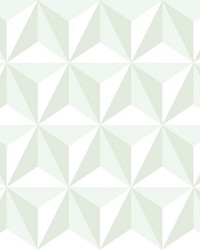 Adella Sage Geometric Wallpaper 4060-138913 by   