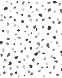 Ona Charcoal Terrazzo Wallpaper 4060-139034 by  Kast 