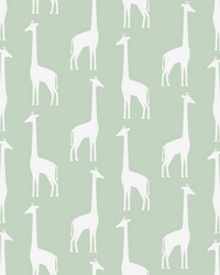 Vivi Sage Giraffe Wallpaper 4060-139058 by   