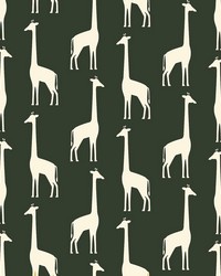 Vivi Green Giraffe Wallpaper 4060-139060 by   