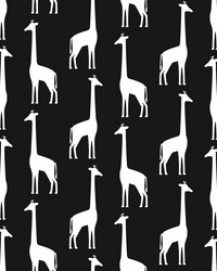 Vivi Black Giraffe Wallpaper 4060-139062 by  Kast 