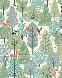 Quillen Green Forest Wallpaper 4060-51604 by   