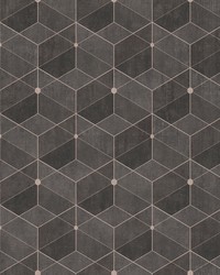Muir Chocolate Geo Wallpaper 4082-382024 by  Mirage 