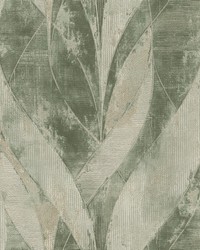 Blake Moss Leaf Wallpaper 4096-520057 by  Roth and Tompkins Textiles 