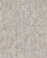 Beck Metallic Leaf Wallpaper 4096-561265 by  Brewster Wallcovering 