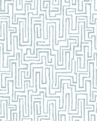 Ramble Blue Geometric Wallpaper 4121-25701 by   