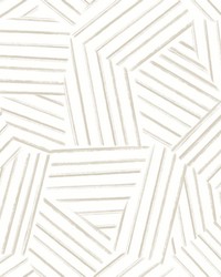 Helene Taupe Geometric Lines Wallpaper 4121-26901 by   