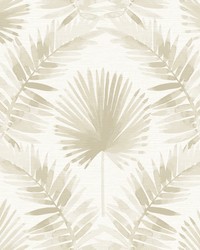 Calla Taupe Painted Palm Wallpaper 4121-26913 by   