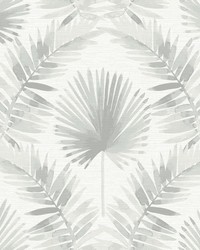 Calla Grey Painted Palm Wallpaper 4121-26915 by   