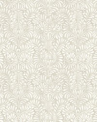 Elma Taupe Fiddlehead Wallpaper 4121-26920 by   