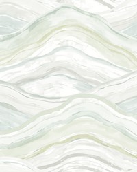 Dorea Sea Green Striated Waves Wallpaper 4121-26924 by   