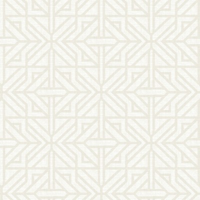 Hesper Ivory Geometric Wallpaper 4121-26929 Mylos 4121-26929 Beige Non Woven Modern Geometric Designs Lattice and Trellis Wallpaper 