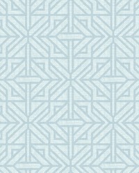 Hesper Sky Blue Geometric Wallpaper 4121-26932 by  Roth and Tompkins Textiles 