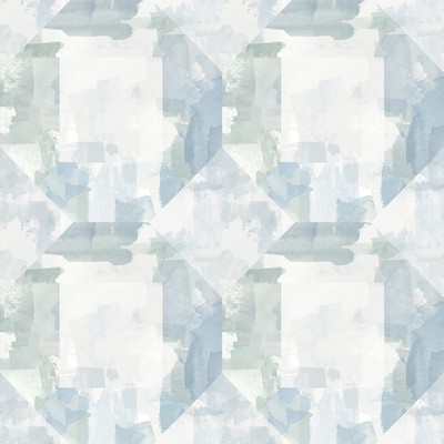 Perrin Blue Gem Geometric Wallpaper 4121-26946 Mylos 4121-26946 Blue Non Woven Modern Geometric Designs Watercolor and Abstract 