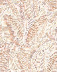 Fildia Orange Botanical Wallpaper 4121-26949 by   