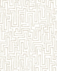 Ramble Taupe Geometric Wallpaper 4121-26955 by   