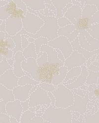 Gardena Lavender Embroidered Floral Wallpaper 4122-27008 by   