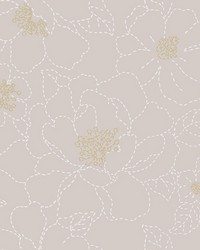 Gardena Lavender Embroidered Floral Wallpaper 4122-27008 by  Washington Wallcoverings 