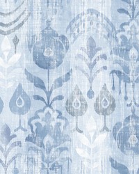 Pavord Blue Floral Shibori Wallpaper 4122-27013 by   