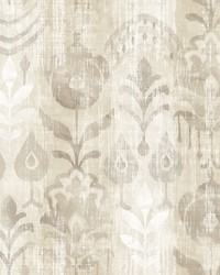 Pavord Neutral Floral Shibori Wallpaper 4122-27015 by  Brewster Wallcovering 