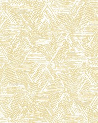 Retreat Yellow Quilted Geometric Wallpaper 4122-27032 by  Washington Wallcoverings 