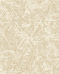 Retreat Light Brown Quilted Geometric Wallpaper 4122-27033 by  Washington Wallcoverings 
