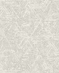 Retreat Grey Quilted Geometric Wallpaper 4122-27034 by  Washington Wallcoverings 
