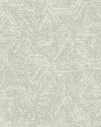 Retreat Sea Green Quilted Geometric Wallpaper 4122-27035 by  Washington Wallcoverings 