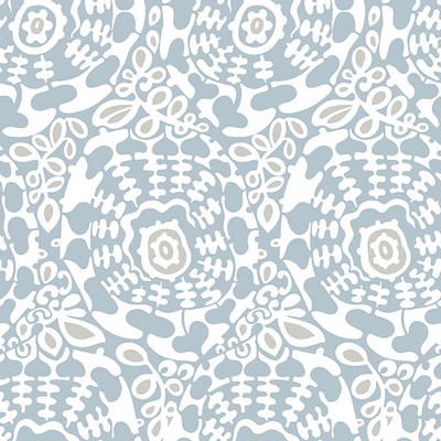 Divine Light Blue Abstract Medallion Wallpaper 4122-27039 Terrace 4122-27039 Blue Non Woven Watercolor and Abstract Flower Wallpaper 