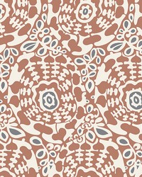 Divine Rust Abstract Medallion Wallpaper 4122-27041 by   
