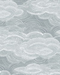 Vision Slate Stipple Clouds Wallpaper 4122-72404 by   