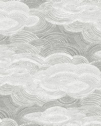 Vision Grey Stipple Clouds Wallpaper 4122-72406 by   