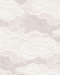 Vision Lavender Stipple Clouds Wallpaper 4122-72407 by  Washington Wallcoverings 