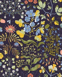 Groh Dark Blue Floral Wallpaper 4143-22002 by   