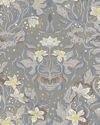 Lisa Stone Floral Damask Wallpaper 4143-22018 by   