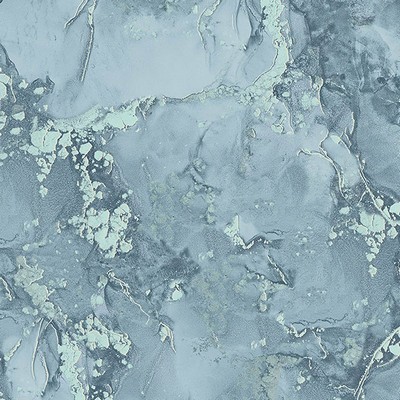 Grandin Dark Blue Marbled Wallpaper 4144-9104 Perfect Plains 4144-9104 Blue Non Woven Watercolor and Abstract Stone Wallpaper 