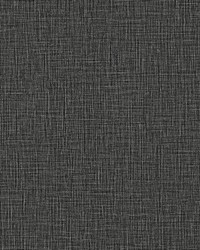 Eagen Black Linen Weave Wallpaper 4144-9172 by  Creative Fabrics 