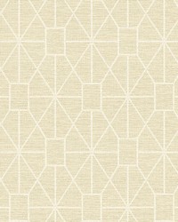 Stevenson Natural Trellis Wallpaper 4157-25014 by  Roth and Tompkins Textiles 
