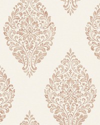 Gillian Copper Medallion Wallpaper 4157-25045 by  Brewster Wallcovering 