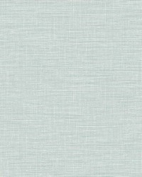Exhale Light Blue Faux Grasscloth Wallpaper 4157-25850 by  Naugahyde 