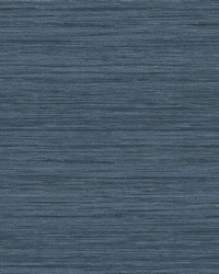 Barnaby Indigo Faux Grasscloth Wallpaper 4157-25959 by   